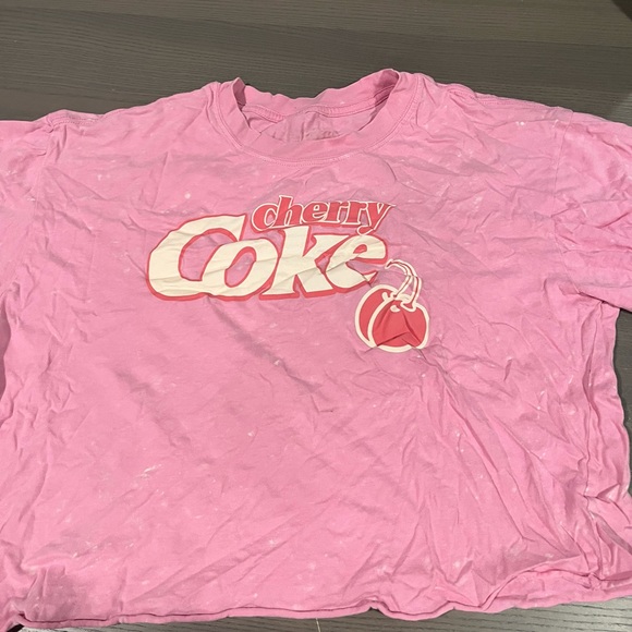 Soft pink coke a cola tee oversized cropped tee - Picture 3 of 3